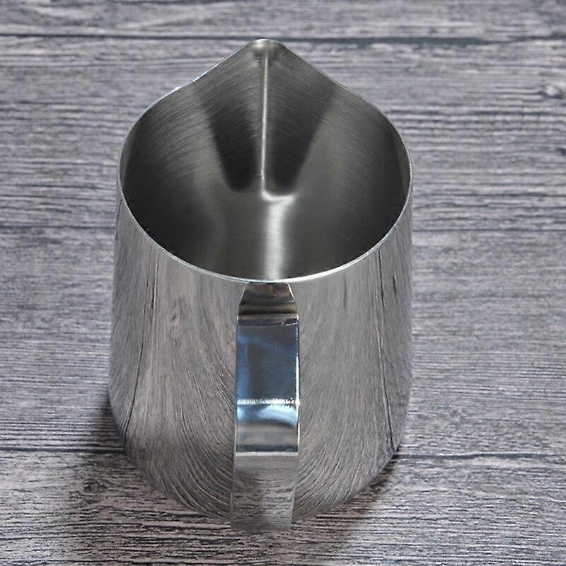 (silver)Stainless Steel Sharp-mouthed Etched Cup With Inner Scale