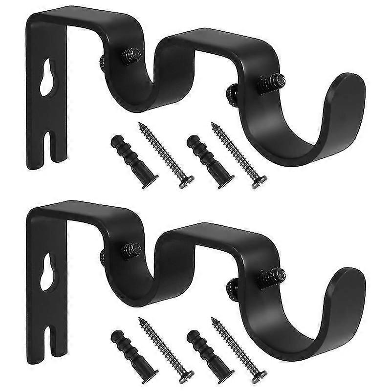 The New 2pcs Curtain Pole Bracket