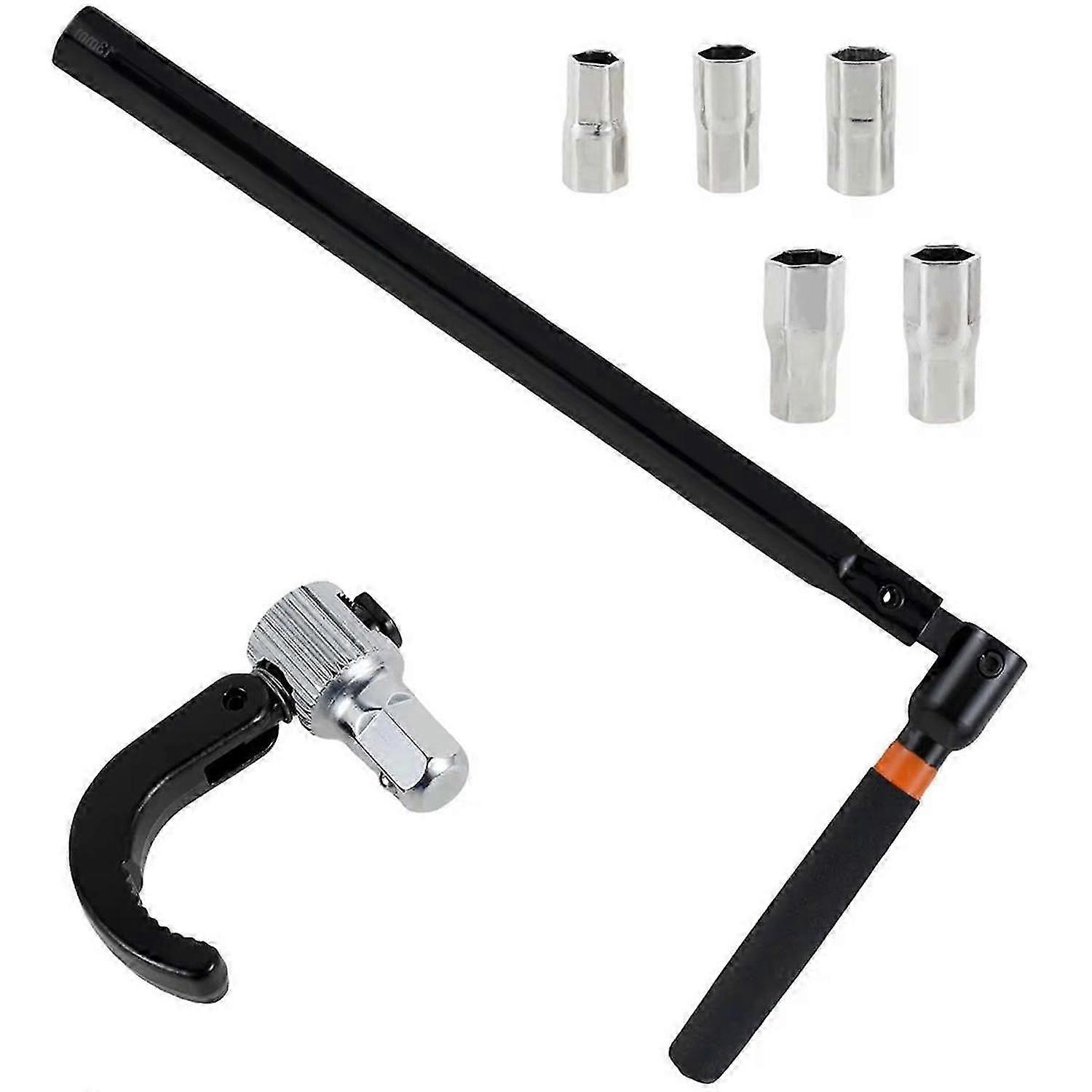 Faucet Wrench with Sockets Plumber Socket Wrench -Tap Back Nut Wrench Tap Installation Repair Tool Hand Tool