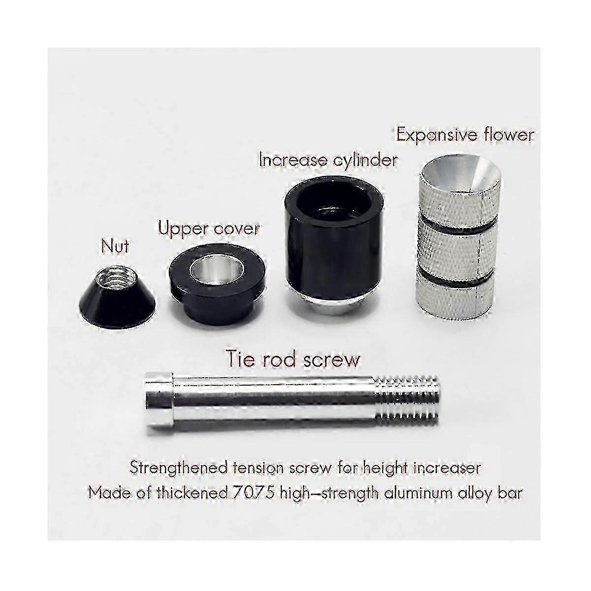 Bicycle Handlebar Stem Extender For Aluminium Alloy Fork Mountain Road Bicycle Fork Hide Riser Adapter 55mm f74 2025