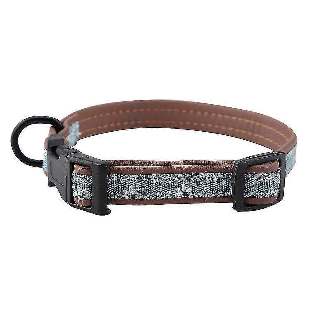 Adjustable Soft PU Dog Collar With Breakaway Buckle Floral Pattern 2025