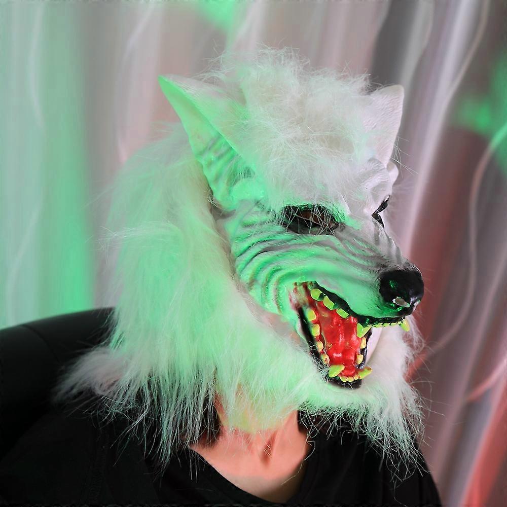 Halloween Horror Devil Masquerade Props Mask Full Set Wolf Head Cover
