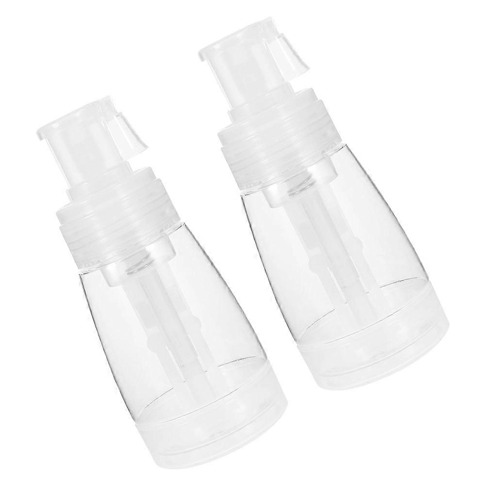 Loose Powder Travel Container Body Powder Puff for Container Transparent Pet Plastic Spray Mechanism 2Pcs