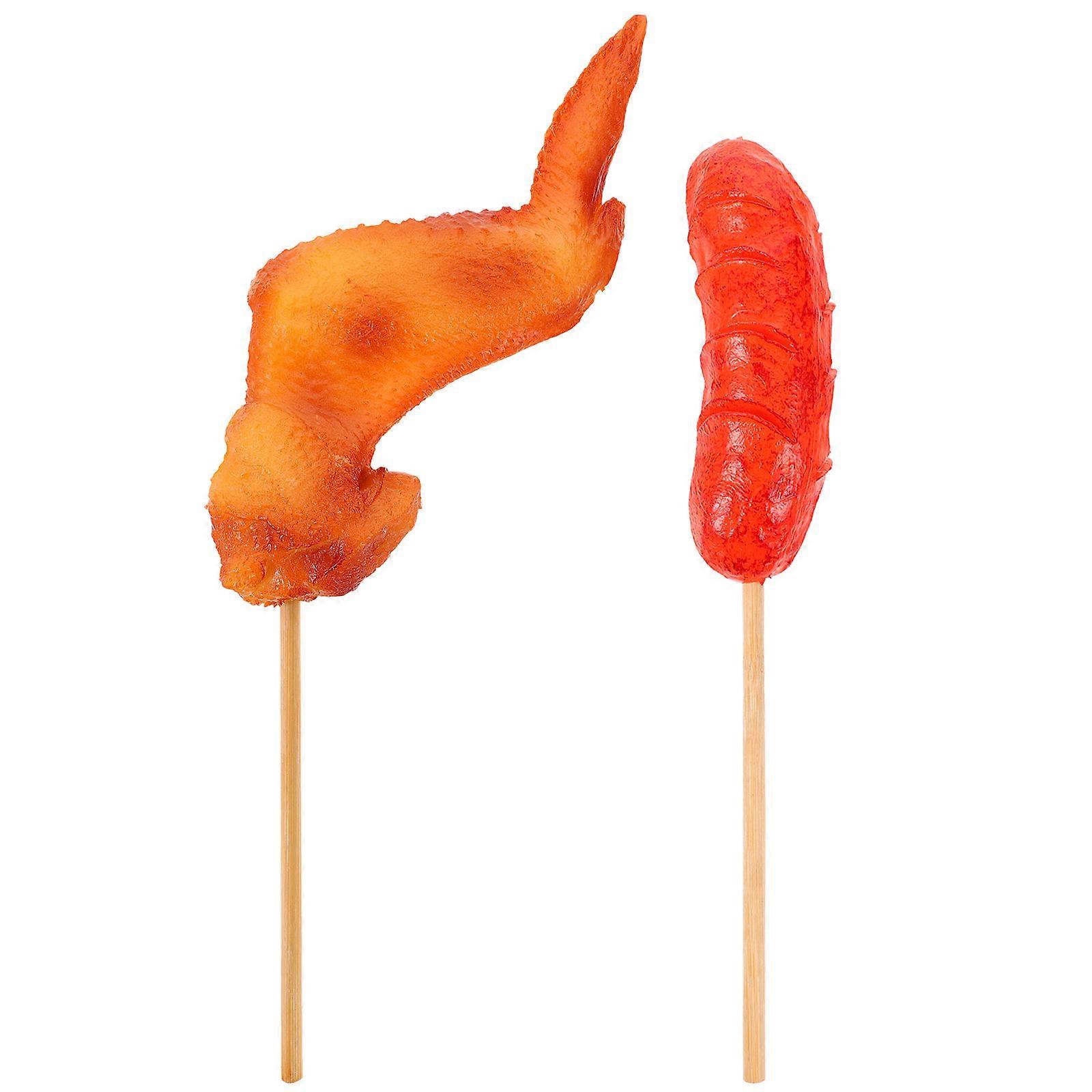Roasted Chicken Wing Model for Play Grill 1Set Made of Durable PVC