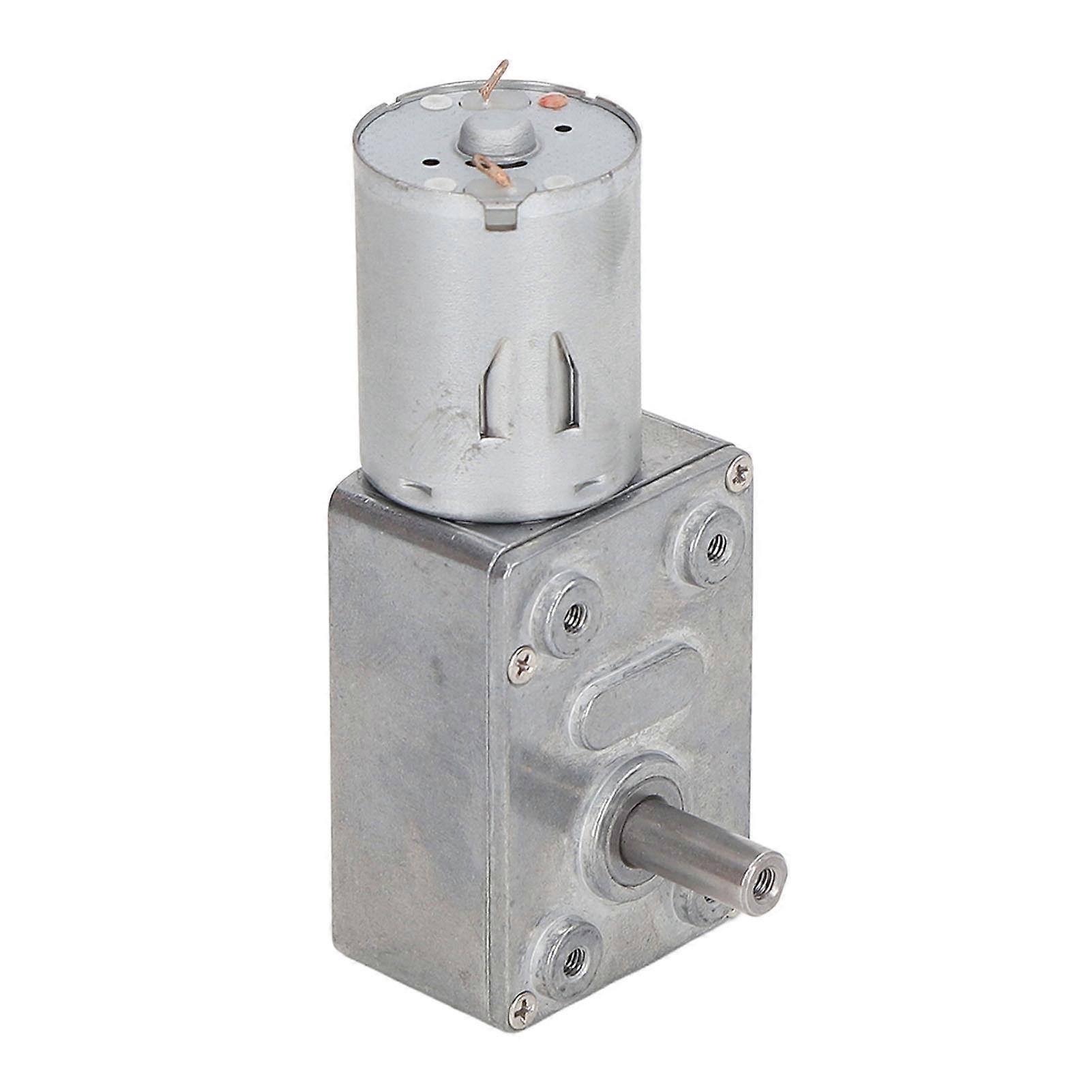 12VDC Worm Gear Motor Set 2W 1.2A Adjustable Speed 77x32x25mm