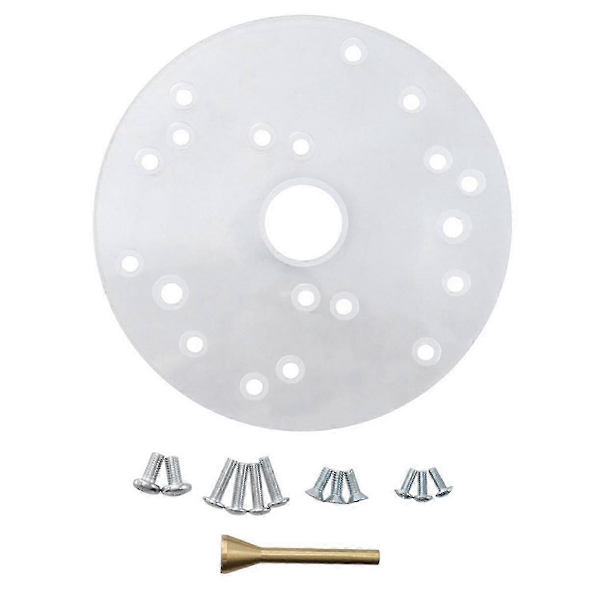 Router Base Plate Kit for Trim Routers Compact Router Plate with Screws Universal Router Base Plate