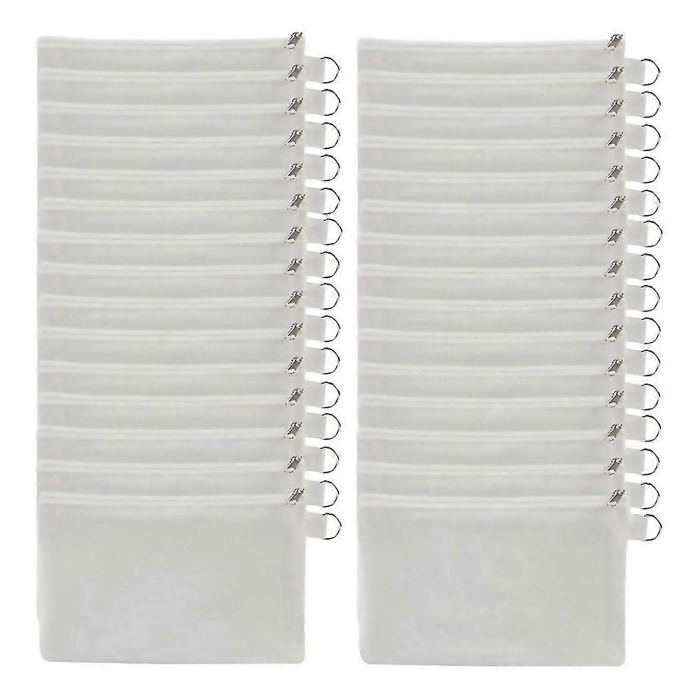 For 30 Pcs Sublimation Blanks Makeup Bags Bulkcanvas Bag White