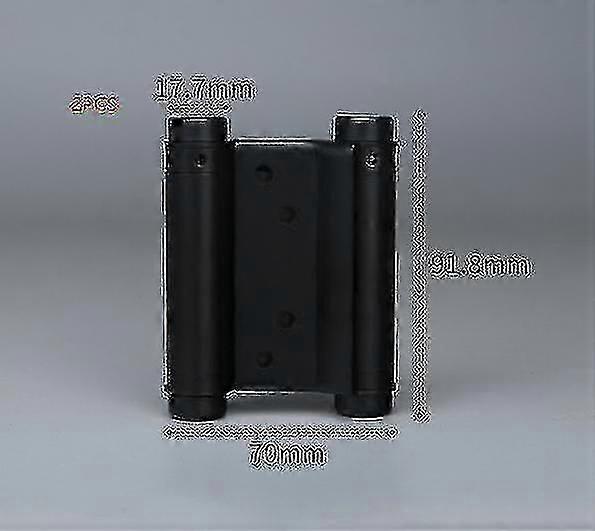 Double Action Spring Hinge, Stainless Steel Double Action Spring Butt Hinges Black,2pcs-Yvan Edition 0923