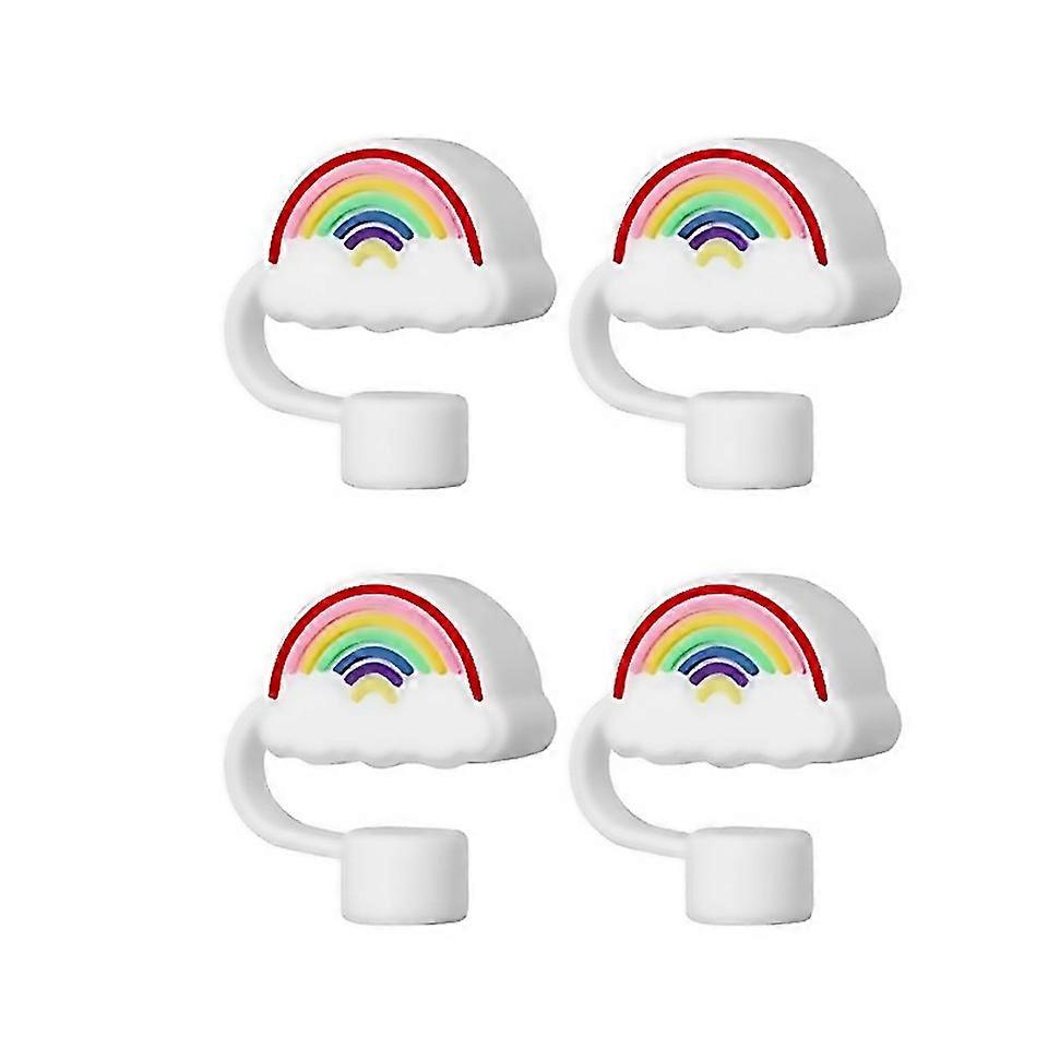 For Straws Coverdrinking Straw Lids For Straws Rainbow Multicolor