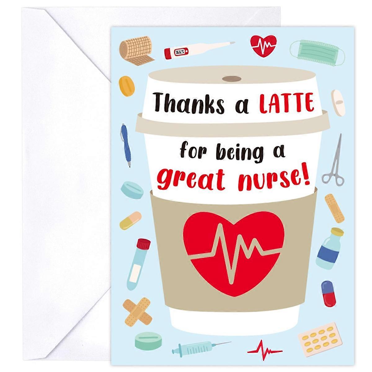 10pcs Nurses' Day greeting card Holders with Envelopes