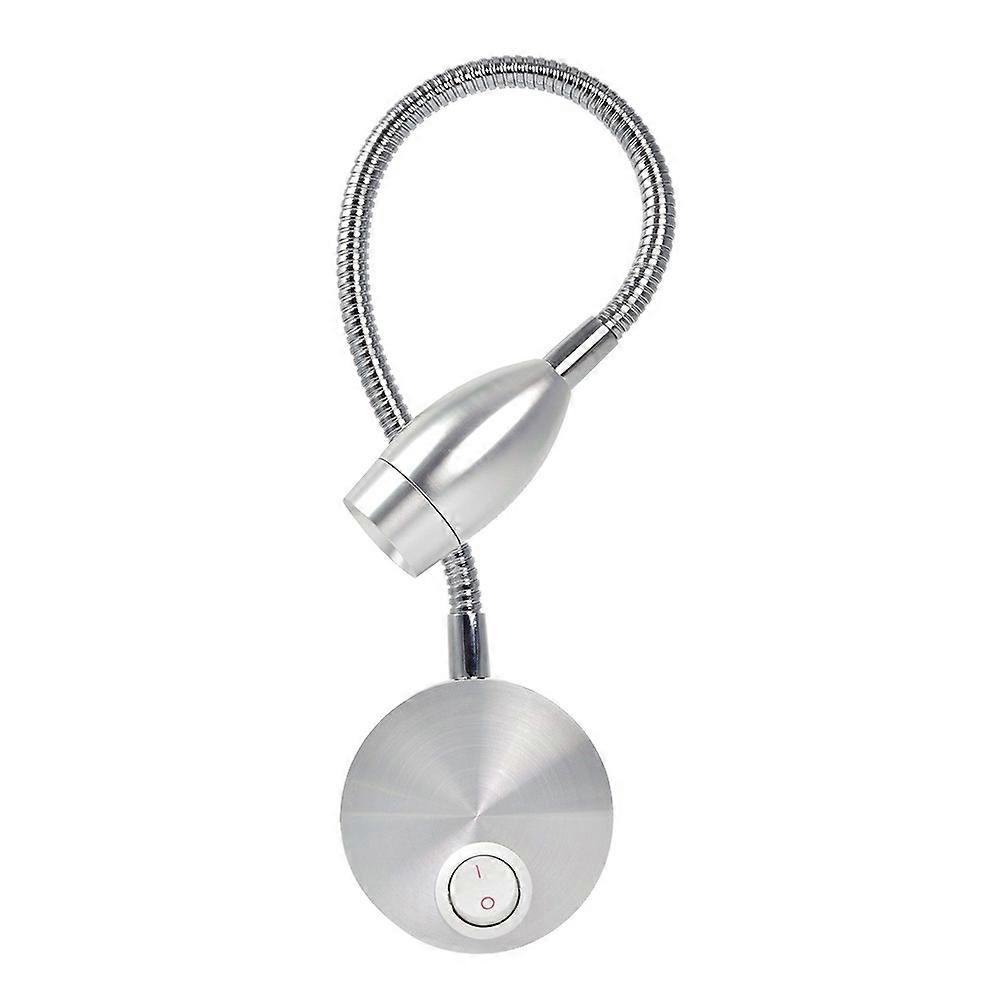 LED Wall Mount Reading Light Adjustable Gooseneck with Switch 3Pcs