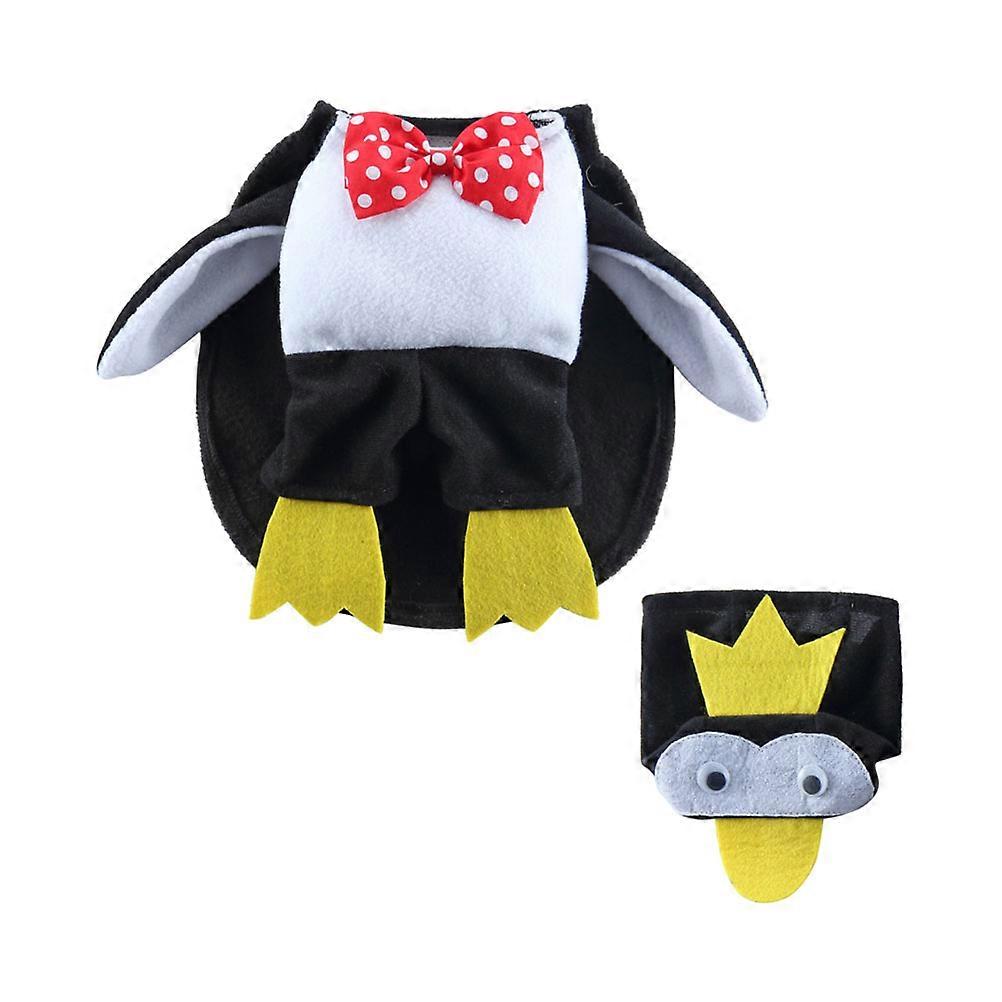 Party Penguin Dog Cloak Puppy Cape for Halloween with 4Sets Included