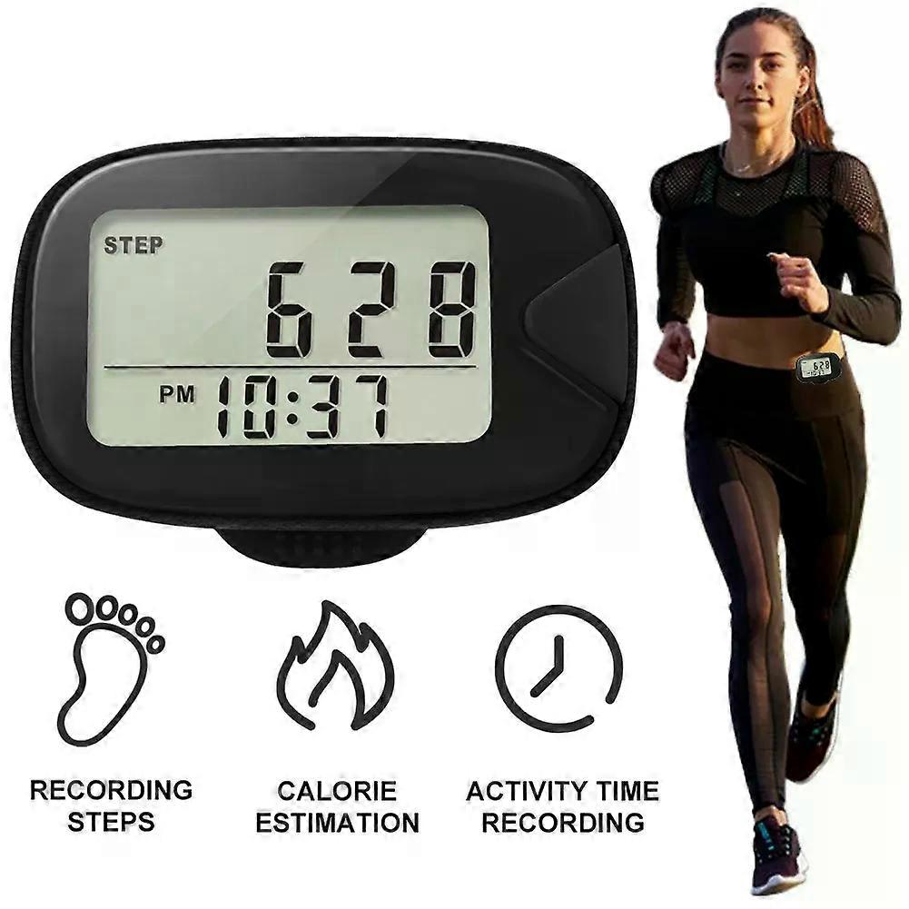 Walking Pedometer Accurate Step Tracker LCD Display Electronic Pedometer Multi-Function Walking Step Counter for Outdoor Sports