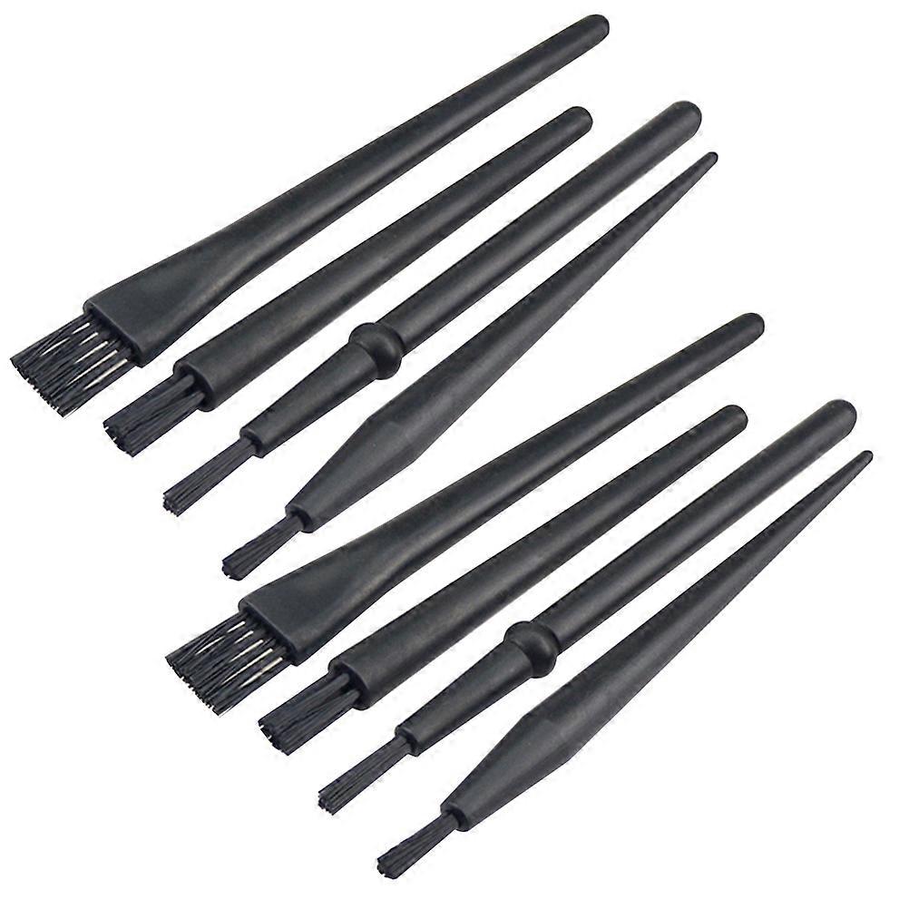 Repair Cleaning Brush Anti-Static Electronics Brush Set 2Sets 8 Pieces Black