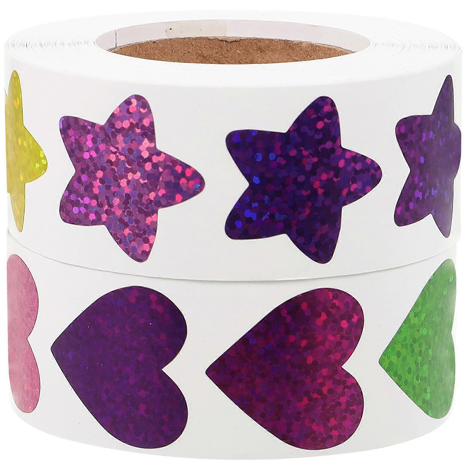 Assorted Color Reward Stickers Paper Stickers for Decoration 10 Rolls