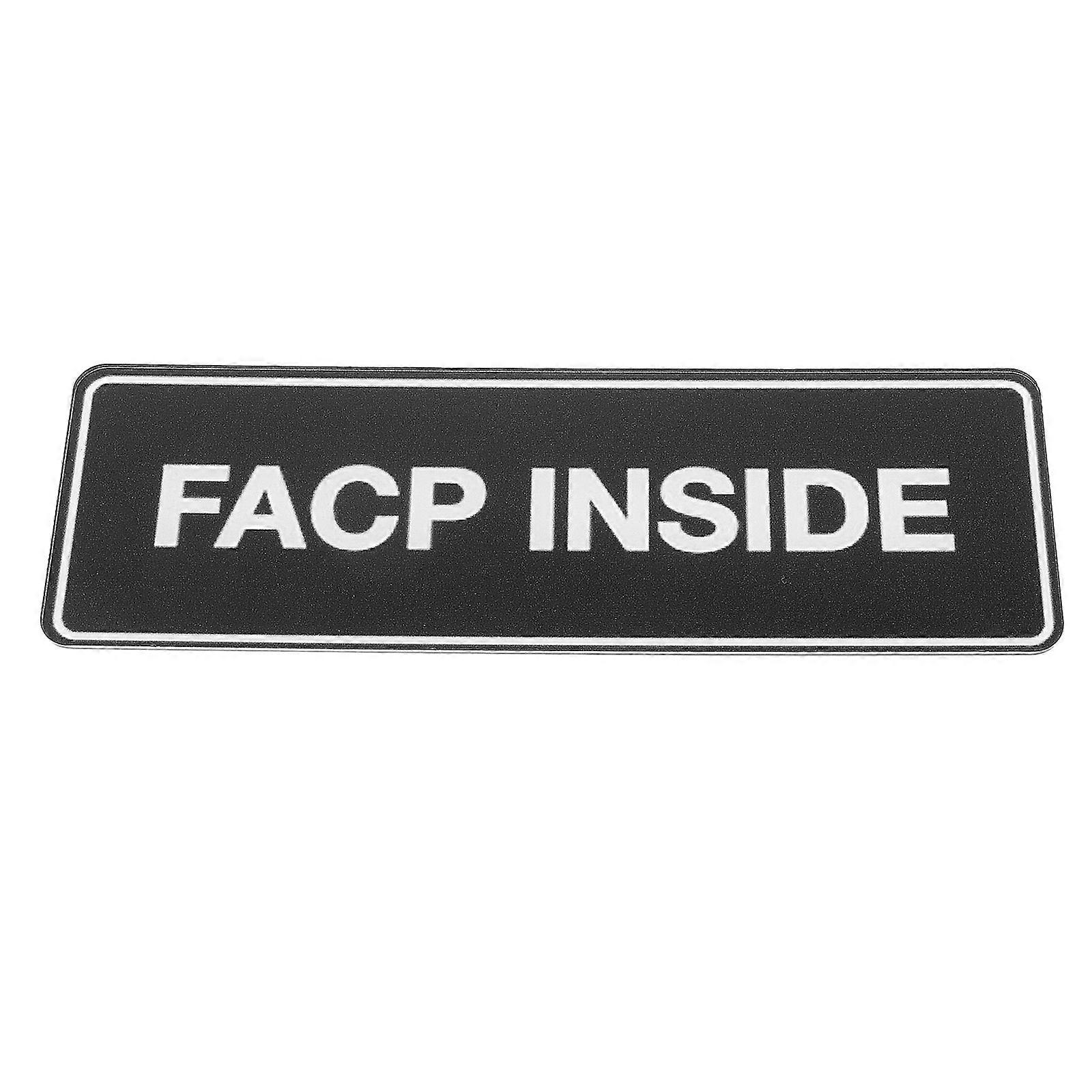 Fire Alarming Sign Emergency Safety Warning Control Panel Sign 3Pcs