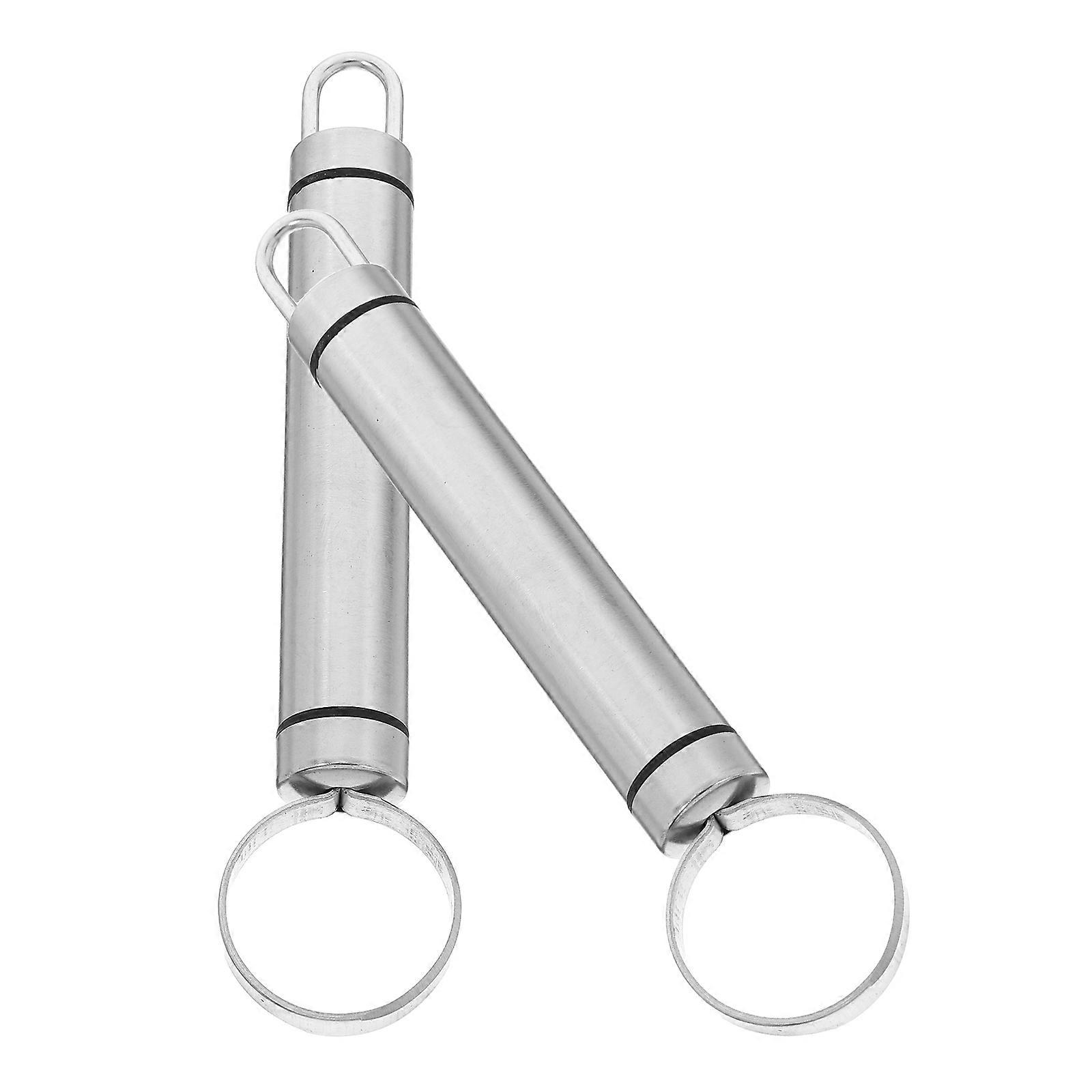 Kitchen Peach Corers Stainless Steel Fruit Core Removing Tools 2Pcs Set