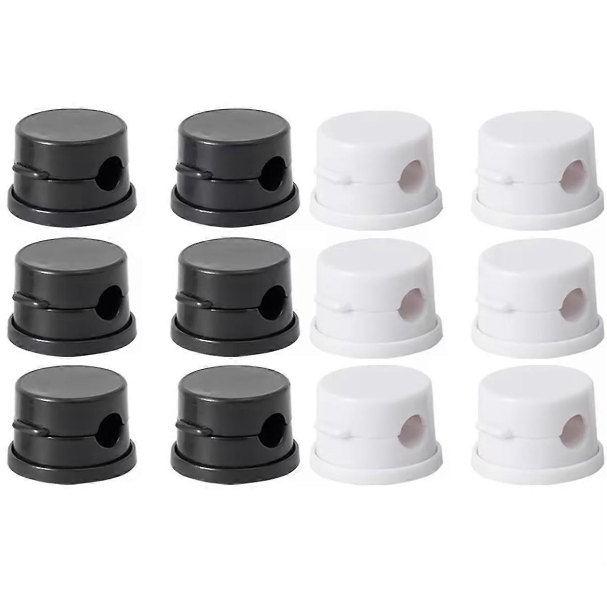 12pcs Magnetic Cable Clip Adjustable Rotatable Cord Holder Under