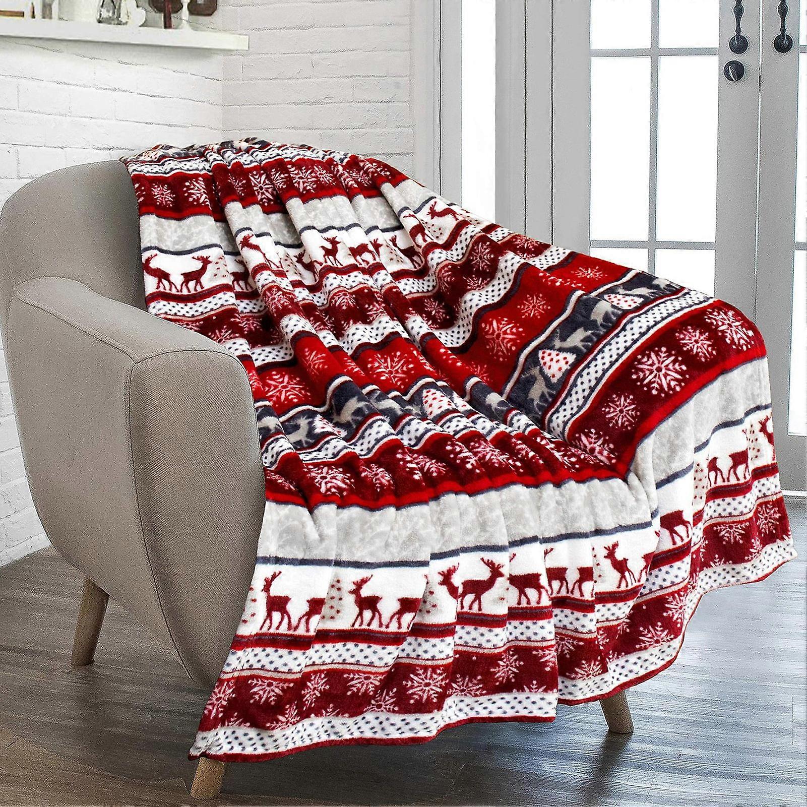 Bobasndm Fleece Throw Blanket for Couch Sofa or Bed, Soft Plush Luxury Flannel Lap Blanket, Cozy All-Season Blanket
