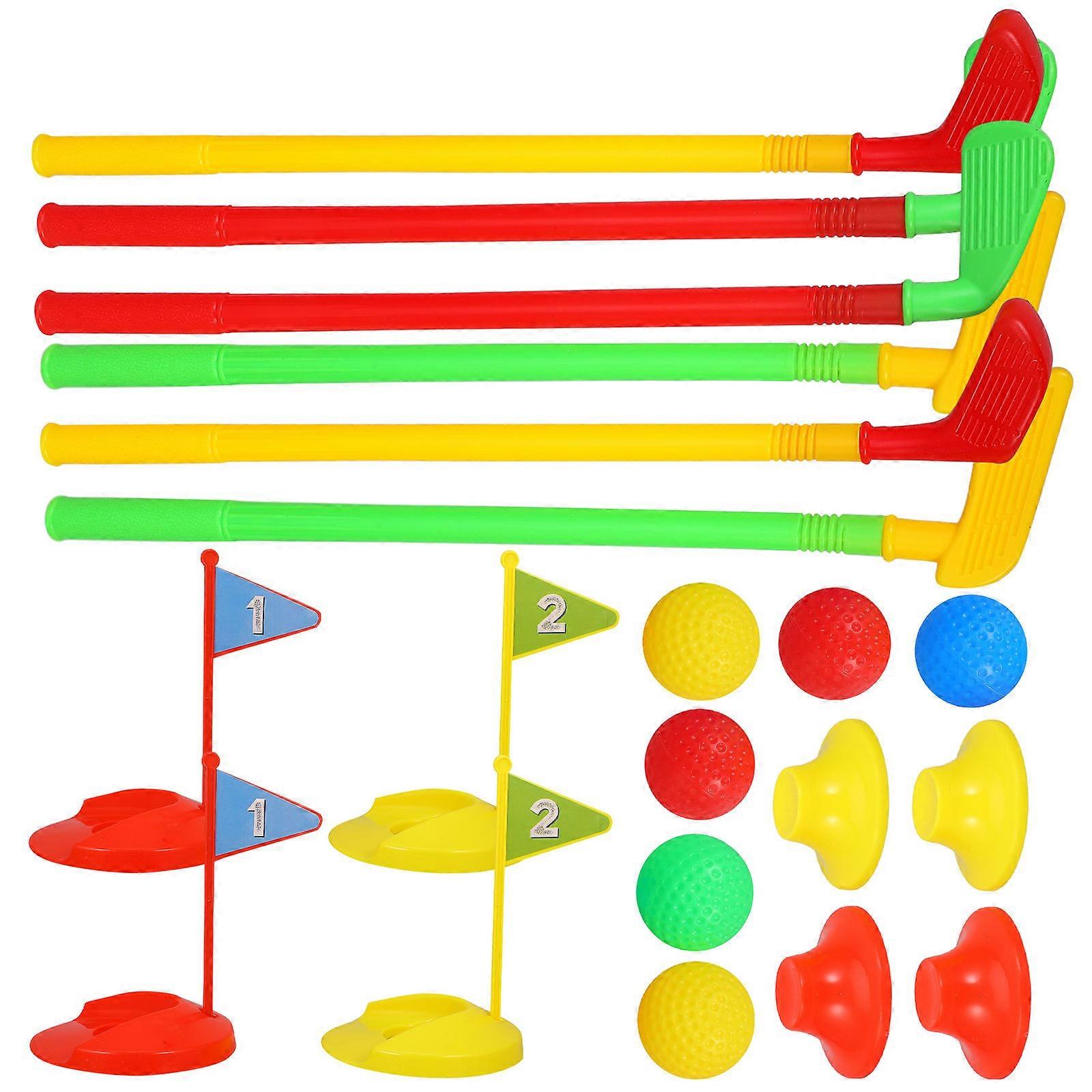 Plastic Golfs Toy Kids Golfs Play Sets for Physical Exercise 2Sets