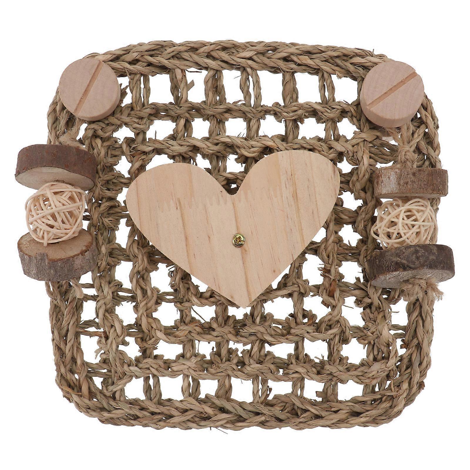 Guinea Pig Cage Mat Rabbit Cage Mat with Chewing Toy 2Pcs