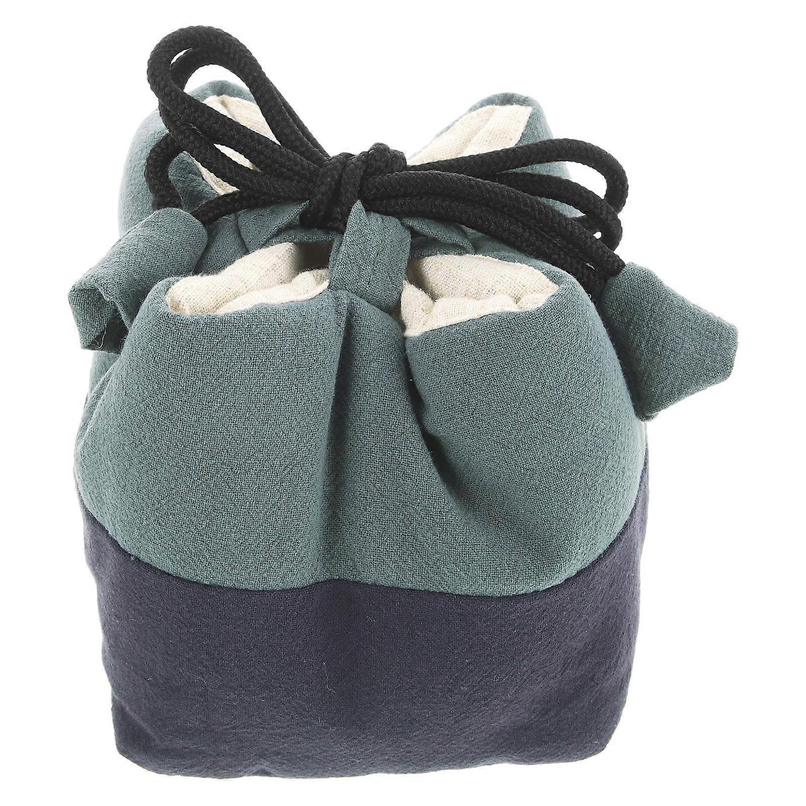 Cloth Pouches Drawstring Bag Travel Camping Green Rectangular Protective 1Pack