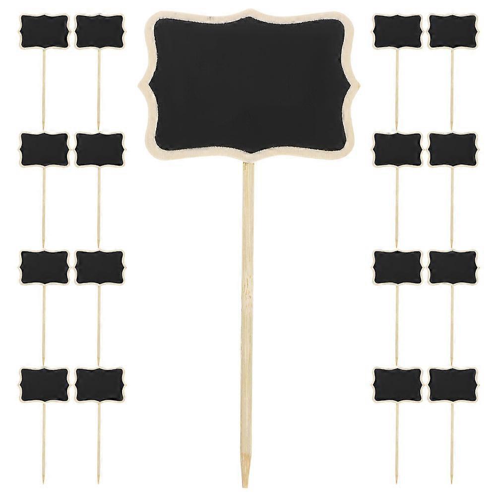 Mini Chalkboards Wood Blackboard Signs for Message Board Use 120Pcs