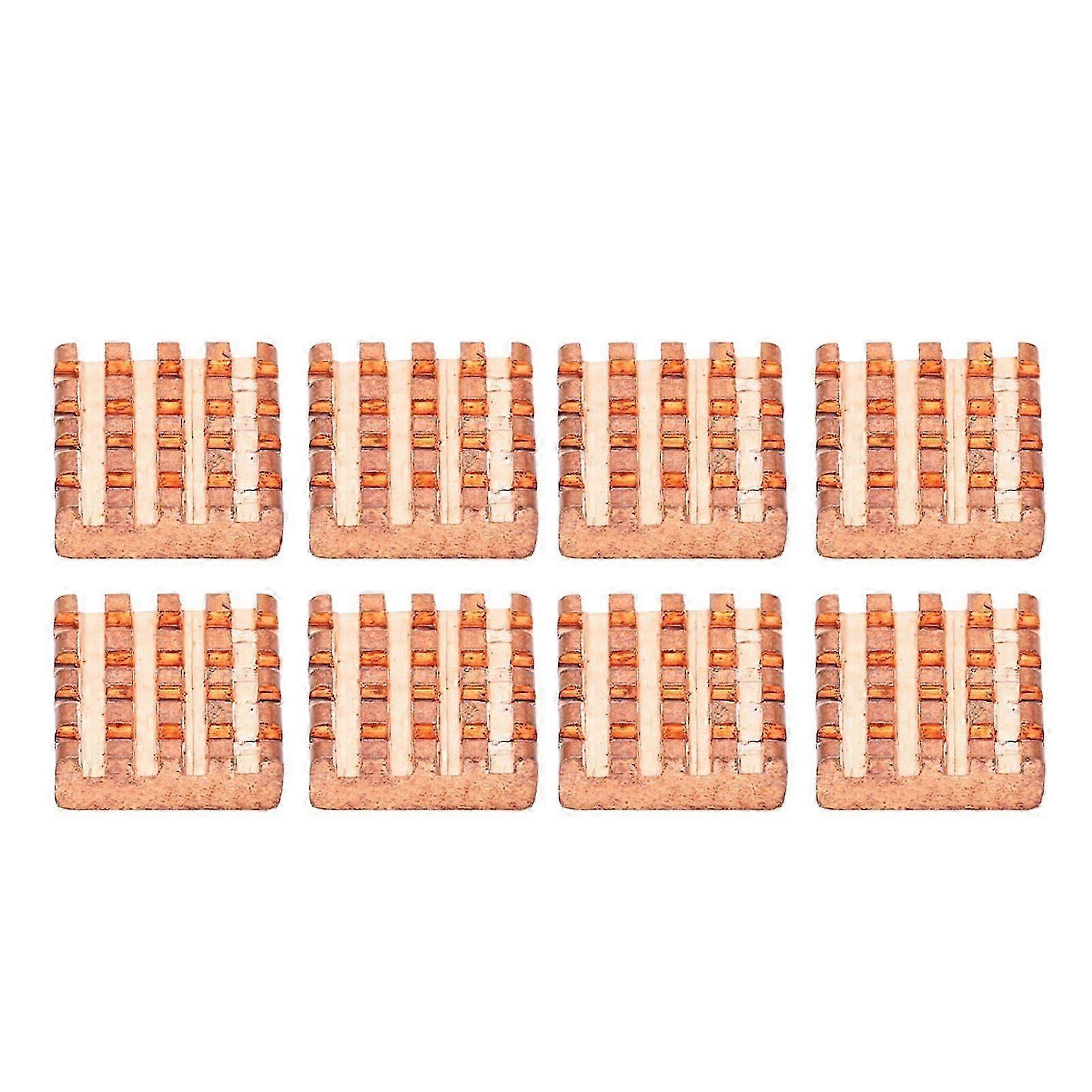 High quality 8pcs Raspberry Pi Pure Copper Heat Sink 13*12*...