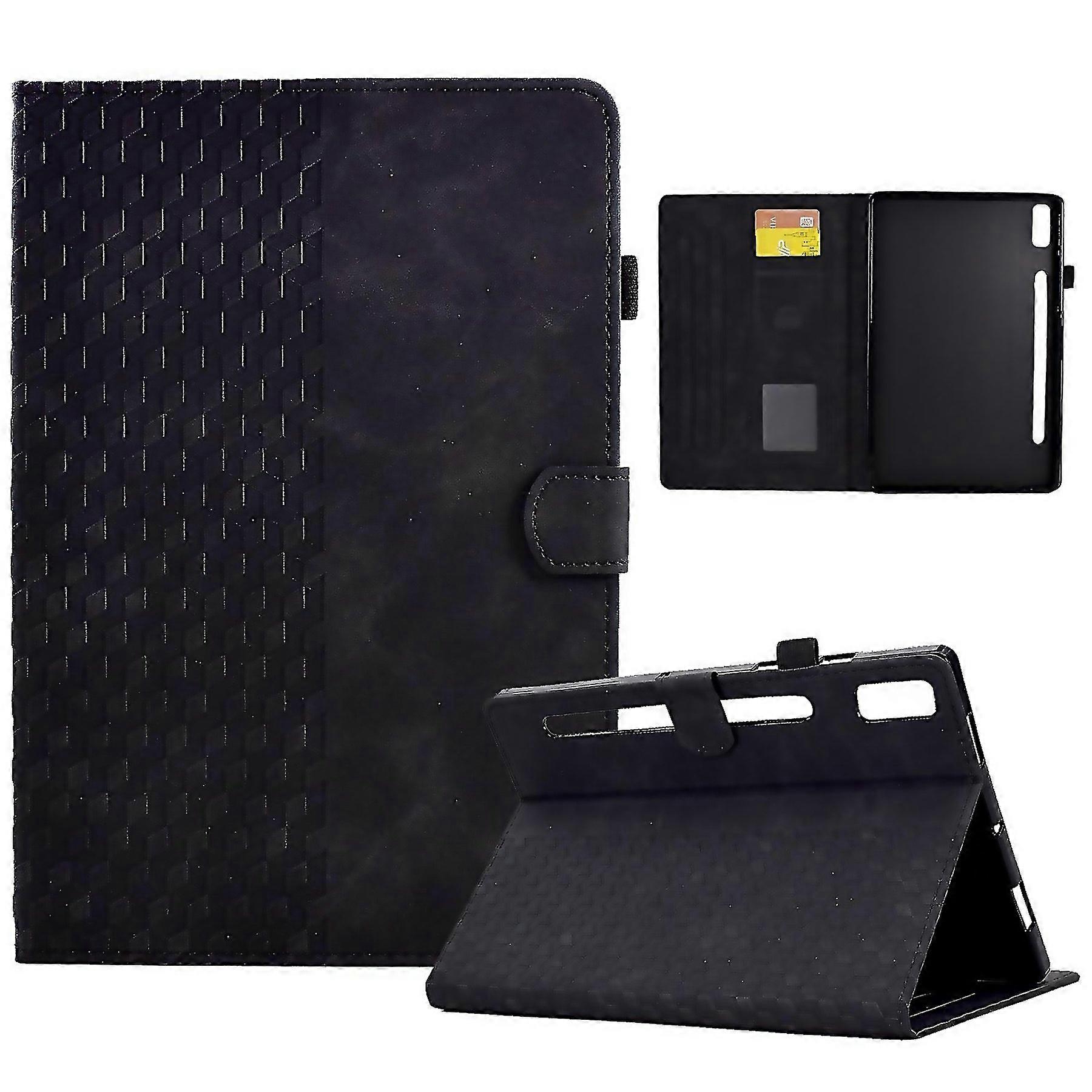 For Lenovo Tab P11 Pro Gen 2 Rhombus Embossed Leather Tablet