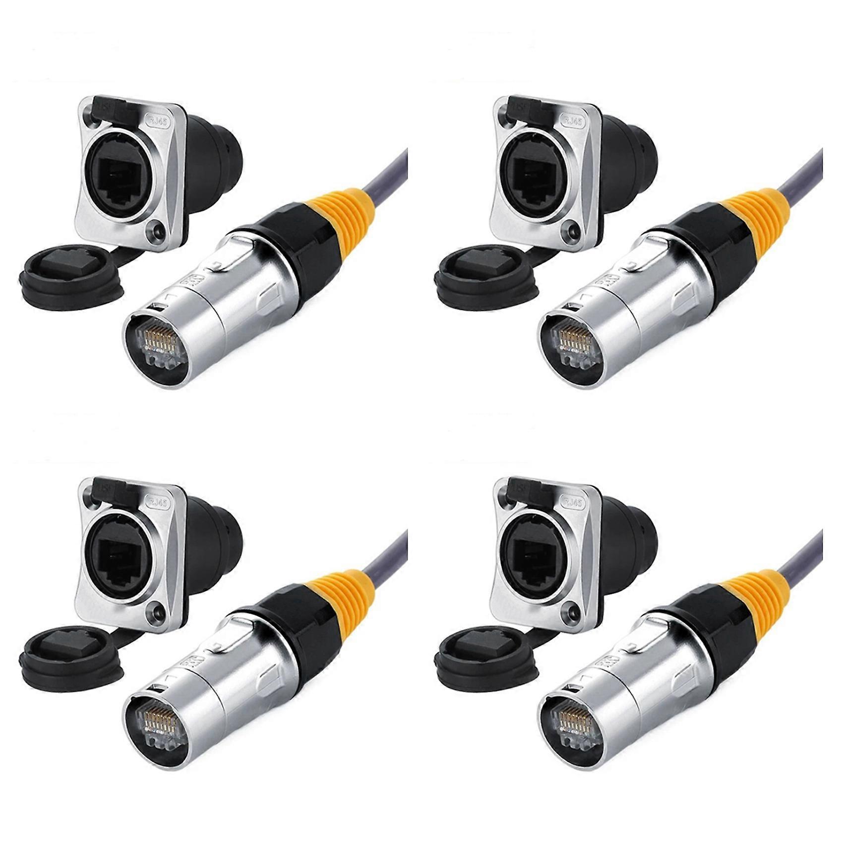 IP67 Network RJ45 Waterproof Connectors / Ethernet RJ45 Waterproof