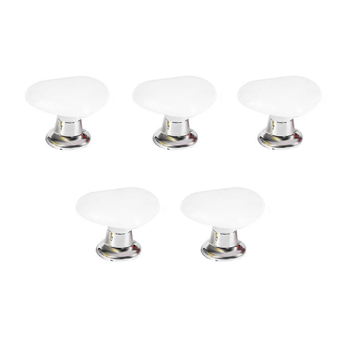 Handle Toilet Press Button Heart Shaped Press Tank Push Switch White