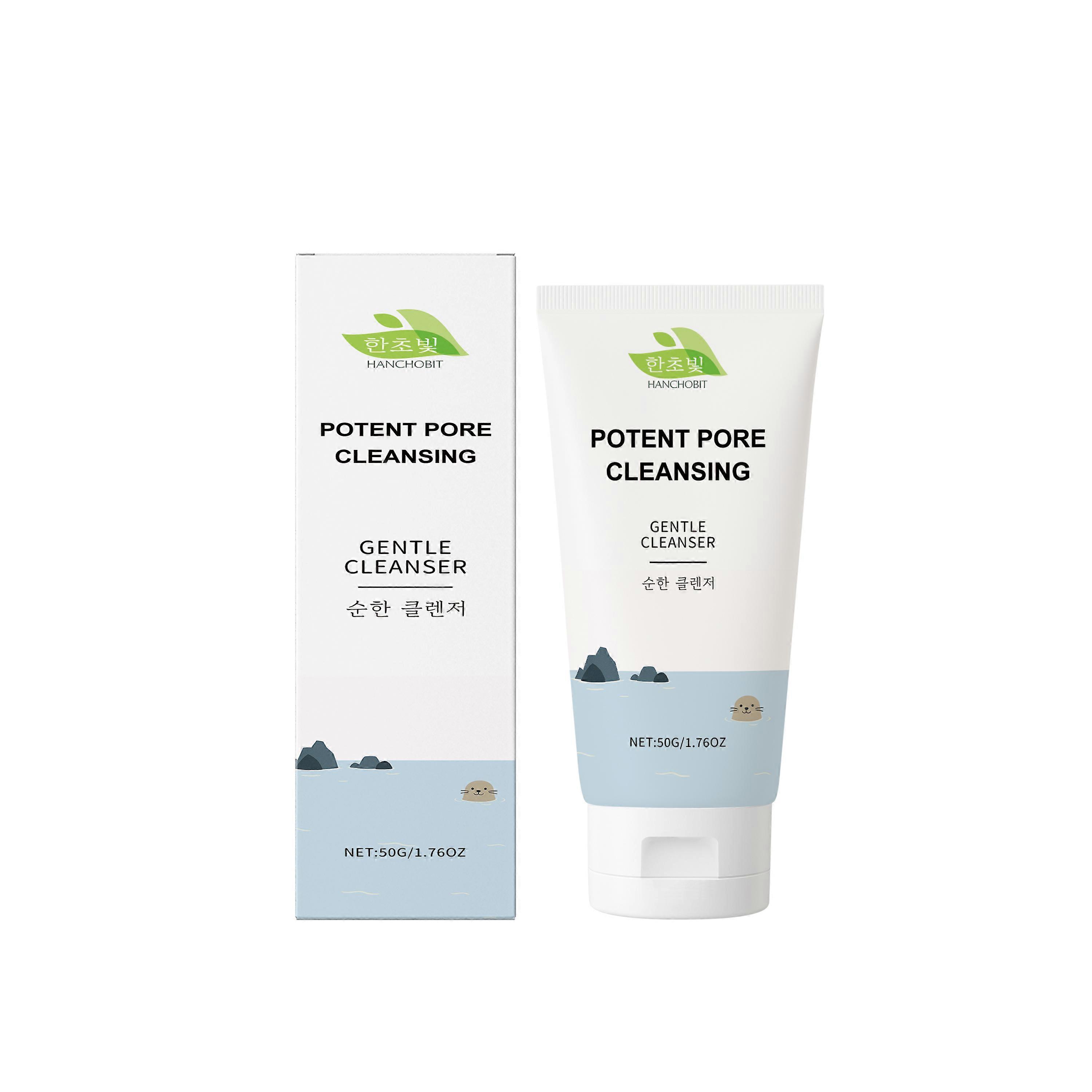 HANCHOBIT Moisturizing Cleanser, Gently Cleans And Brightens Facial Skin Pores Moisturizing And Refreshing Cleanser