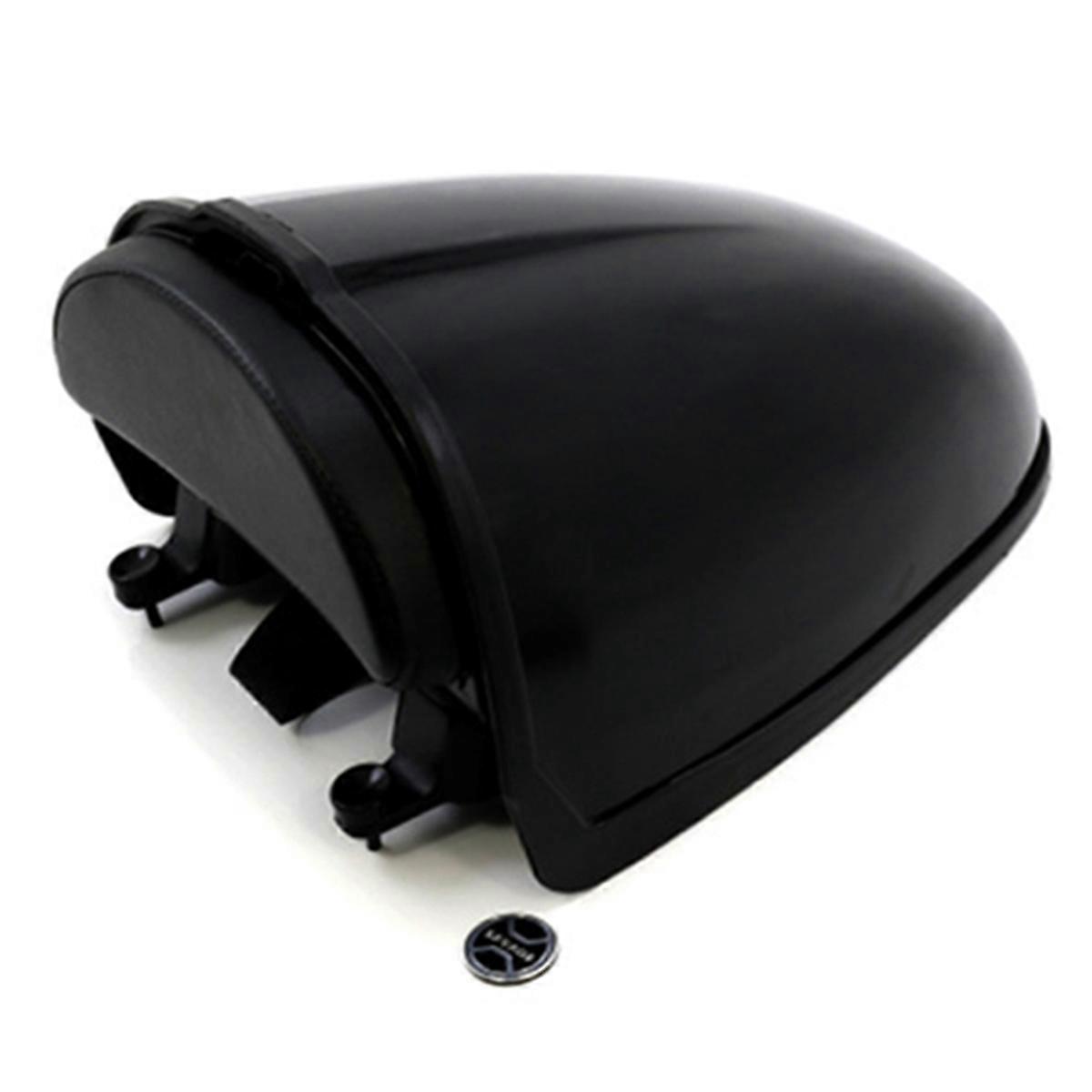 Motorcycle Tail Backrest Storage Box Black