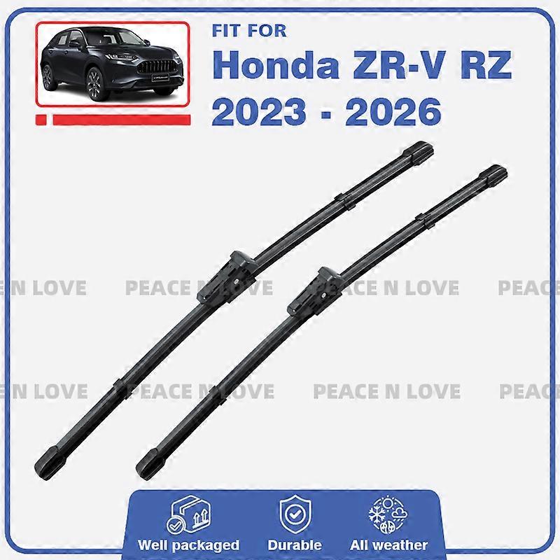 Applies to Wiper Blades Set Kit For Honda ZR-V RZ 2023 2024 2025 2026 2pc Front Windshield Brushes Windscreen Window Auto Accessories