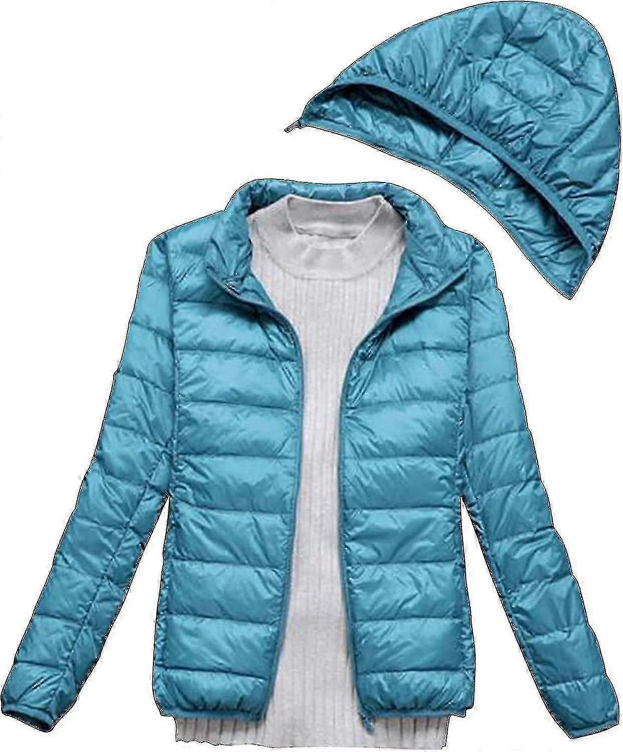 Women's Winter Thin And Light Down Coat Casual Down Coat Slim Quilted Jacket With Detachable Plus Size Maternity_fs