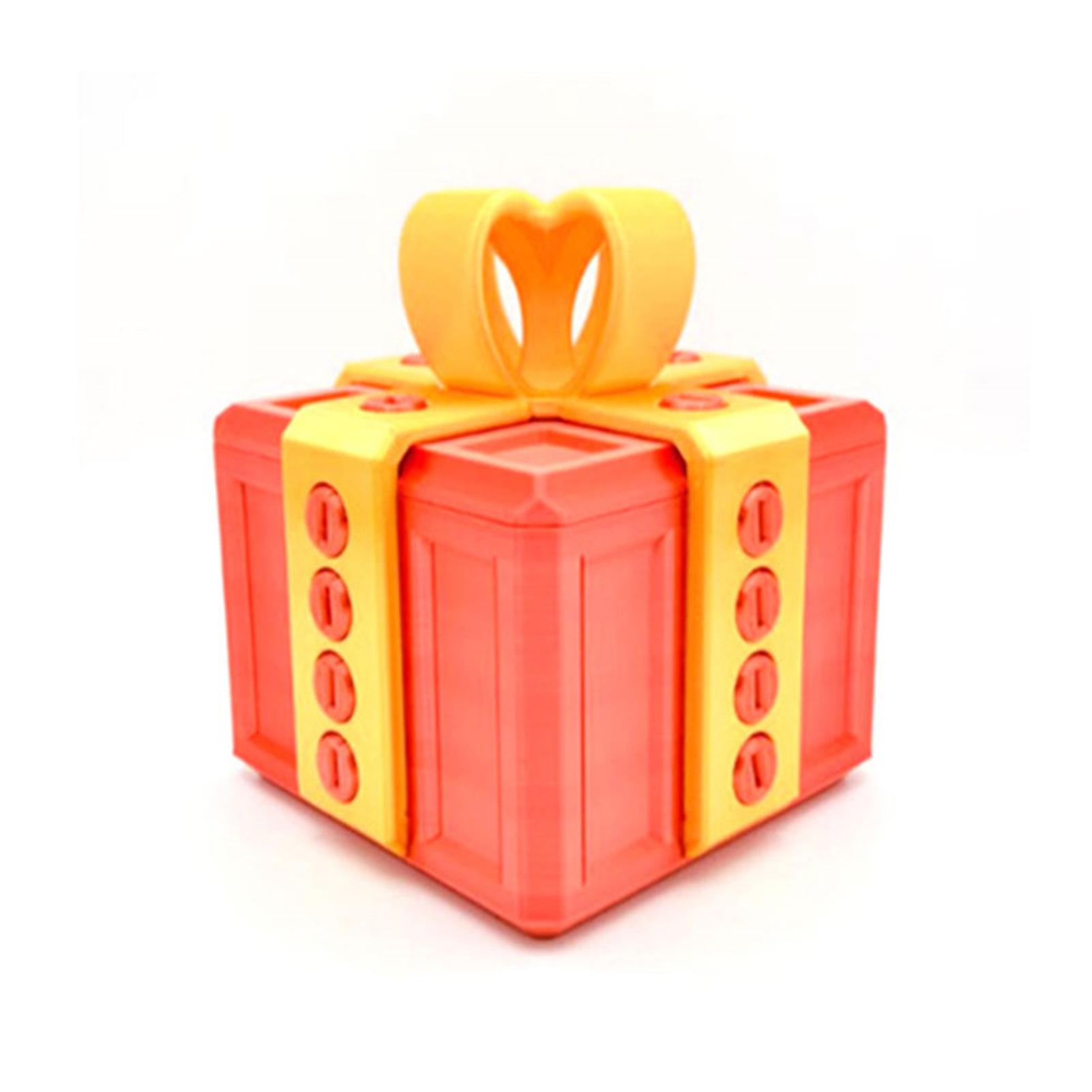 Bosszantó ajándékdoboz tréfa csavaros dobozok újdonság 3D nyomtatott ajándékdoboz csavarral vicces karácsonyi ajándékdoboz