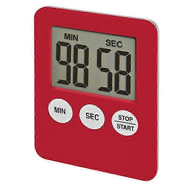 5 Colors Thin LCD Digital Screen Kitchen Timer Square Cooking Count Up Countdown Alarm Magnet Clock 25-26