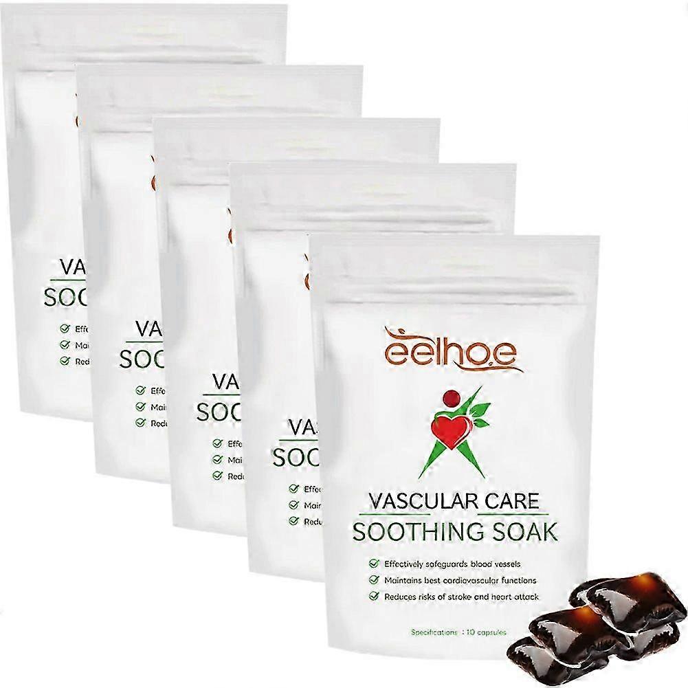 5 יחידות טיפוח כלי דם חבילת השרייה מרגיעה מרגיעה ותקינה ורידים, חותכת מרידיאנים (10 יחידות באריזה)