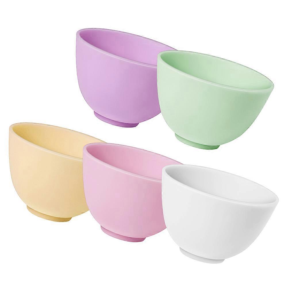 Silicone Bowl Facial Mask Mixing Bowl for DIY Use 25Pcs Set Assorted Colors