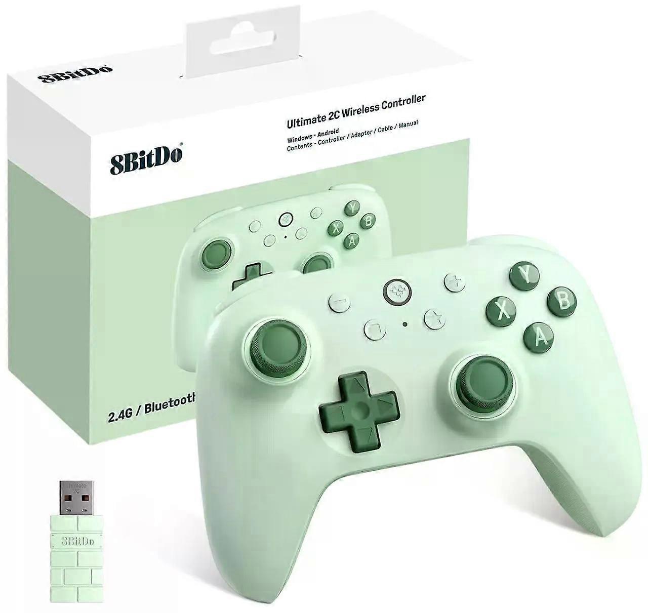 8Bitdo Ultimate 2C Wireless Controller for Windows PC and Android, Gamepad with 1000Hz Polling Rate, Remappable L4/R4 Bumpers, Rumble Vibration and Tu