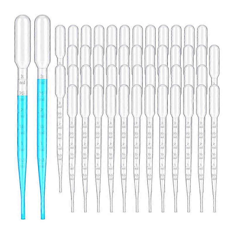 1000 Pcs 3Ml Plastic  fer Pipettes   Graduated Pipettes for Scientific Experiment