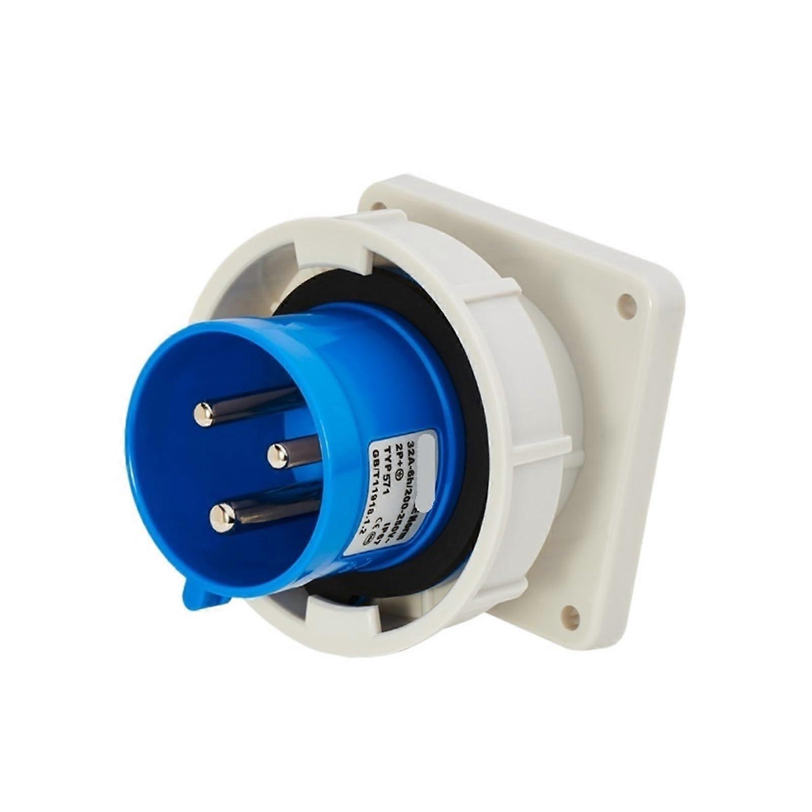 IP67 125A 3Pin Waterproof Industrial Plug Connector, Models 975TYP2724/5224/475, Concealed Plug IP67, 5V