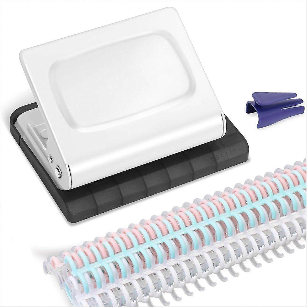 10 Hole Punch Binding Machine for Planners White