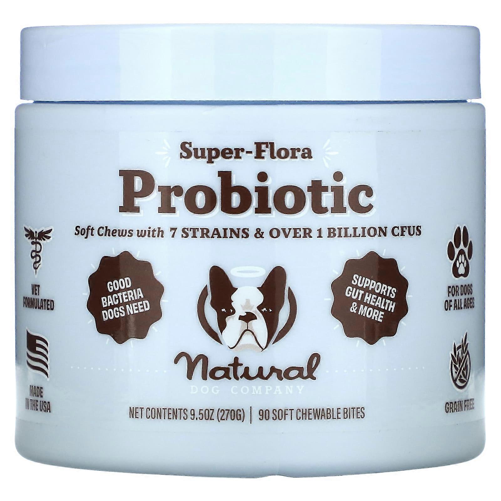 Super-Flora Probiotic, 90 Soft Chewable Bites, 9.5 oz (270 g)
