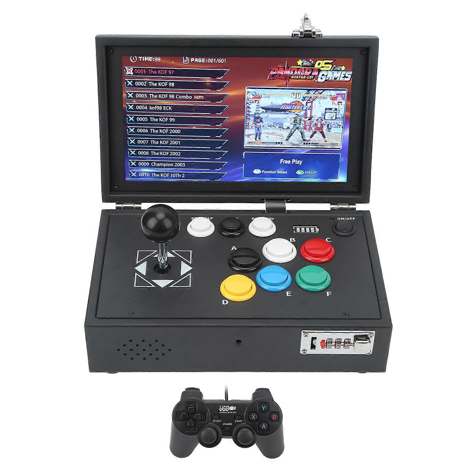 Portable Flip Screen Game Console 10" HD, 16GB, 3x18650 Batteries