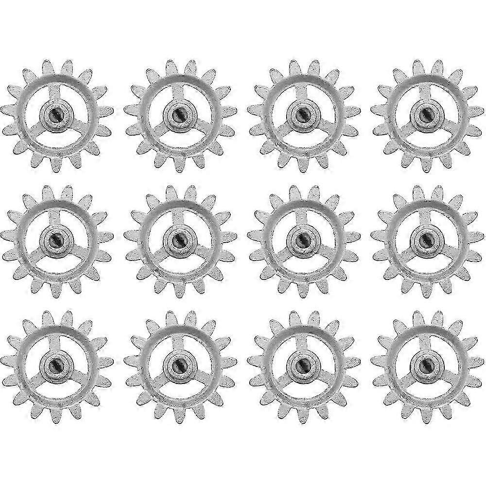 12PCS耐久性のあるギア耐熱アクセサリーDIYパーツ自動回転ミニハードウェアホイールアルミニウム