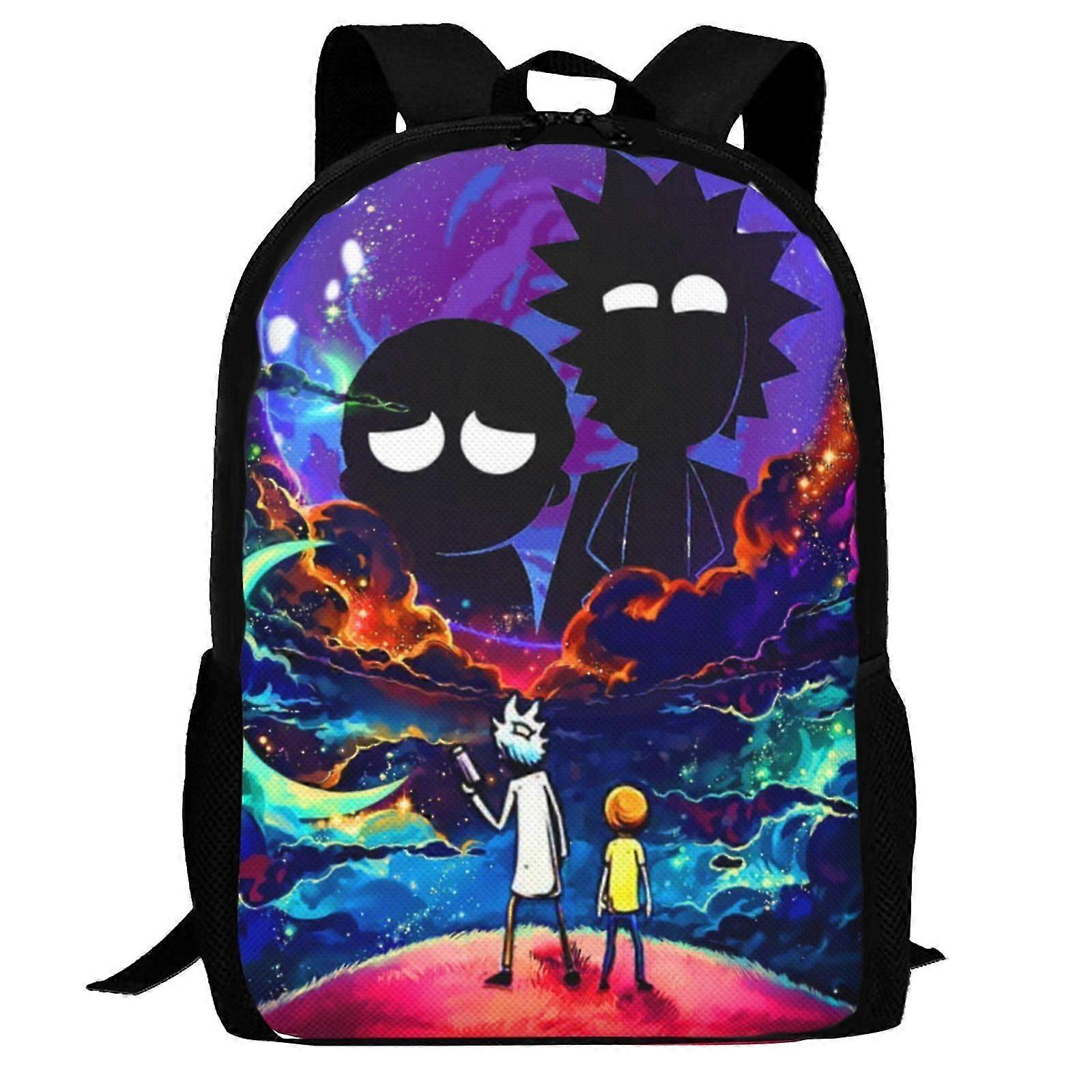 Rick And Morty Backpack,Laptop Backpack Lightweight Casual DaypackMulti-Function Travel Backpack