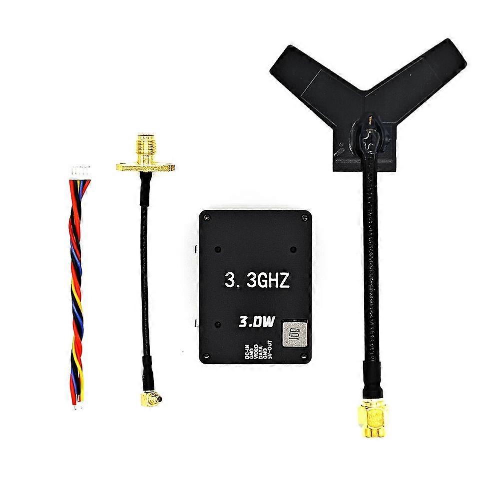 3.3G 3W VTX 16CH FPV Audio Video  mitter for FPV Long Range RC Drone