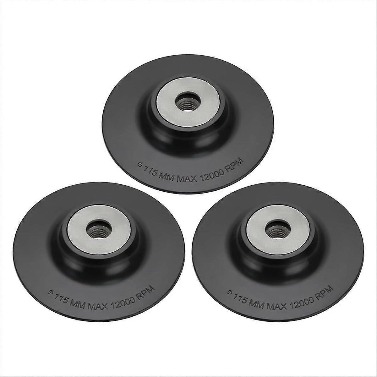 3pcs Plastic Angle Grinder Backing Pad 115mm Diameter