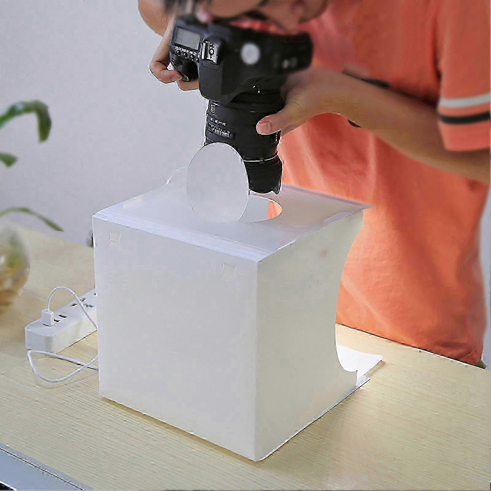Portable Folding LED Studio Mini Camera Light Box Small White Photographic Equipment